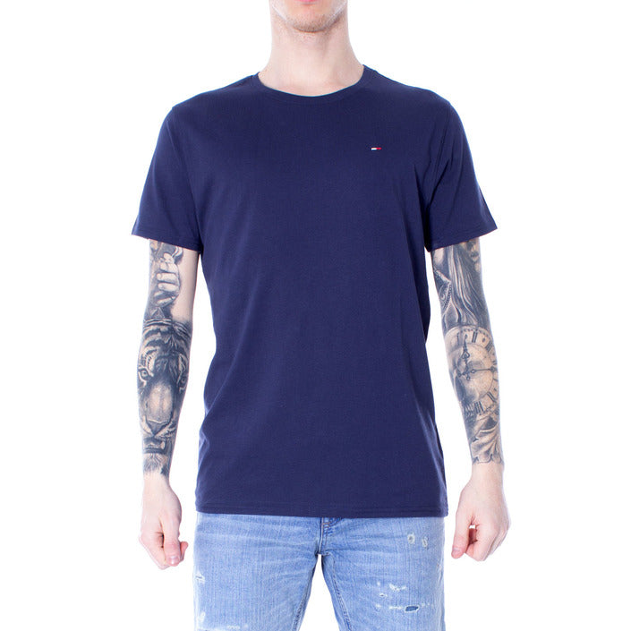 T-shirt Bleu en Coton avec Logo