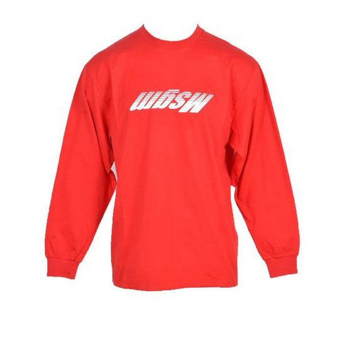 Sweat Rouge en Coton Imprimé Logo