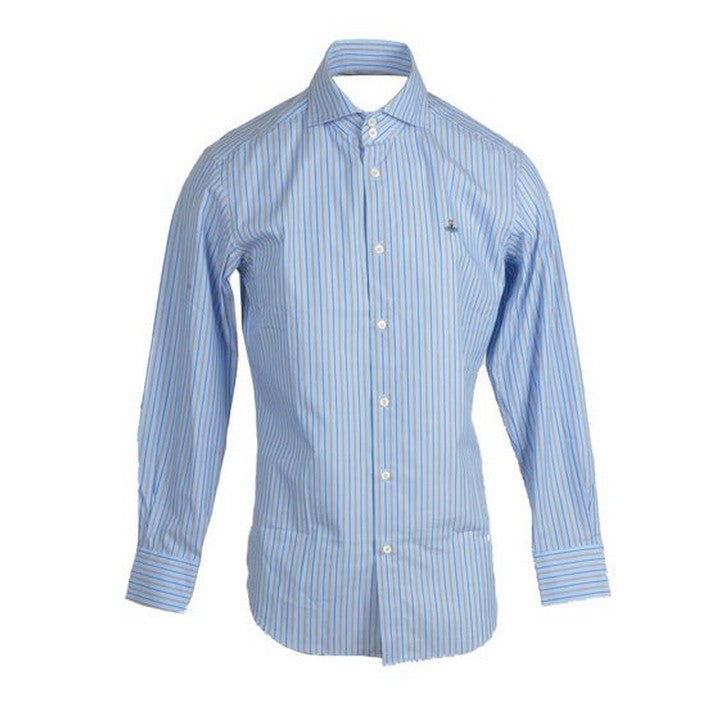 Chemise Bleue à Rayures