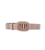 Ceinture Rose en Cuir Clouté