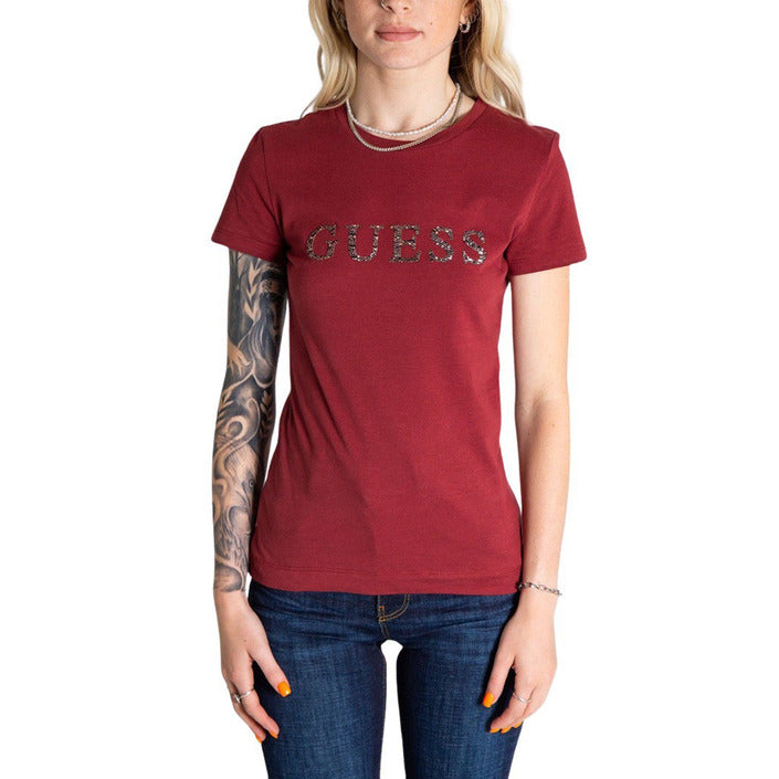 T-Shirt Bordeaux en Coton