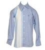 Chemise Blanche et Bleue en Coton