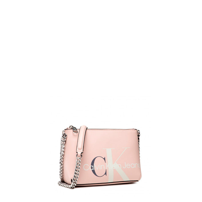 Sac Porté Epaule Rose en Cuir CK