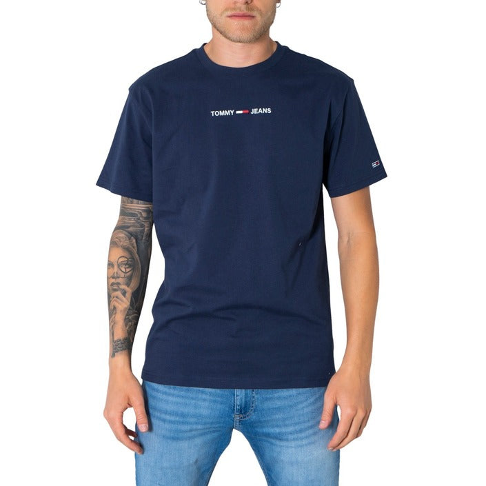 T-shirt Bleu en Coton avec Logo