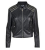 Veste de Motard Courte en Cuir