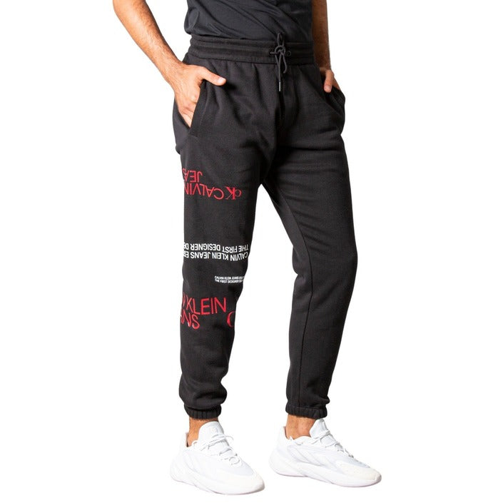 Pantalon de Survêtement Noir en Coton