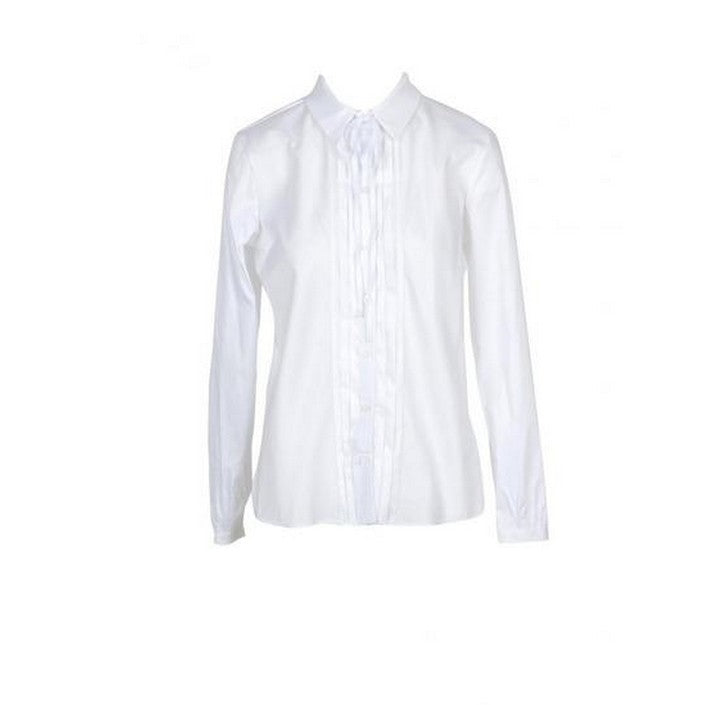 Chemise Blanche en Coton Mélangé