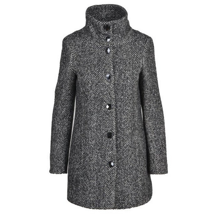 Manteau Noir à Rayures