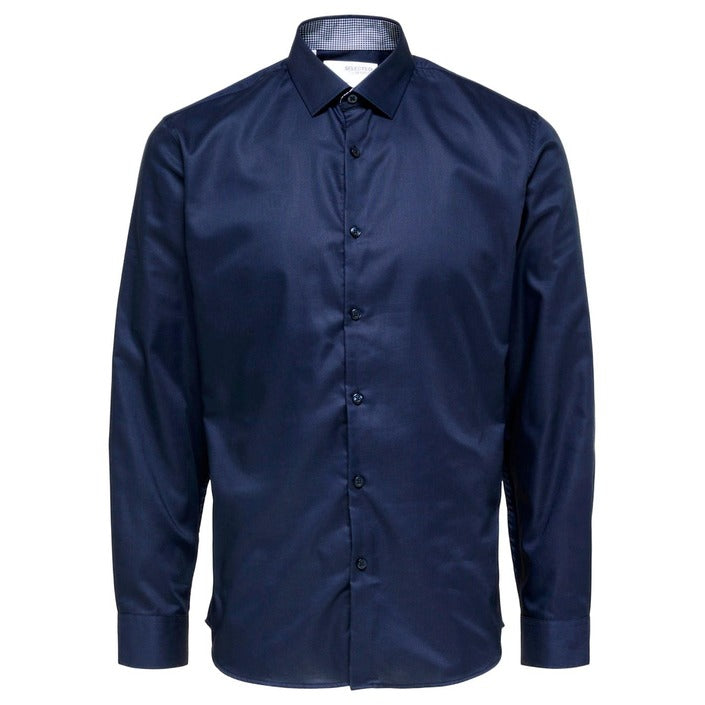 Chemise Bleu Foncé en Coton