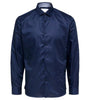 Chemise Bleu Foncé en Coton