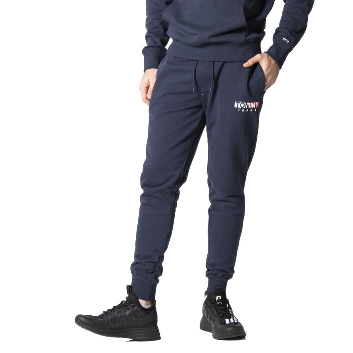 Pantalon de Survêtement Bleu en Coton