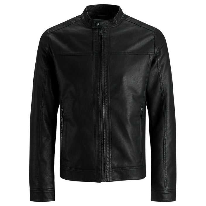 Veste Biker en Cuir Lisse