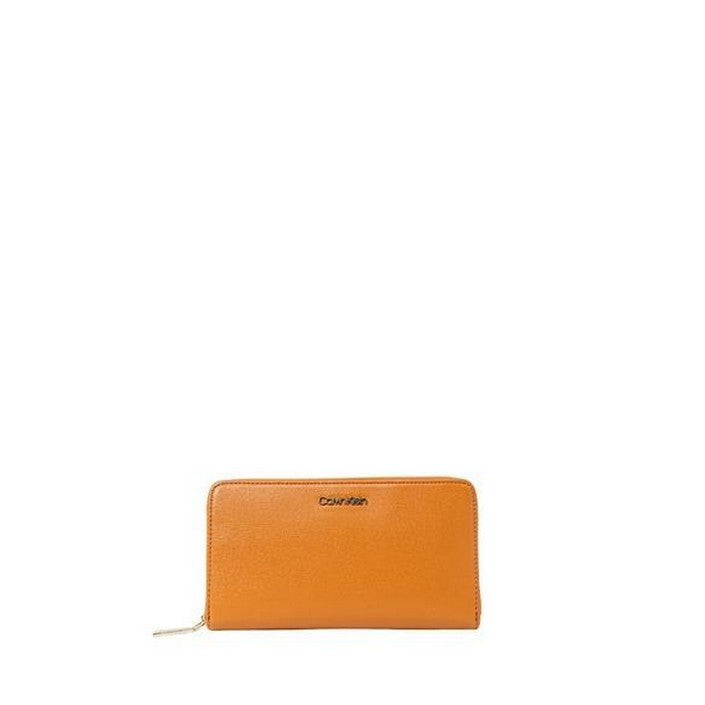 Portefeuille Orange en Cuir