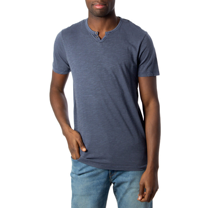 T-Shirt Bleu en Coton