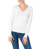 Pull-over Blanc en Coton