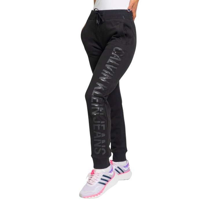 Pantalon de Survêtement Noir en Coton