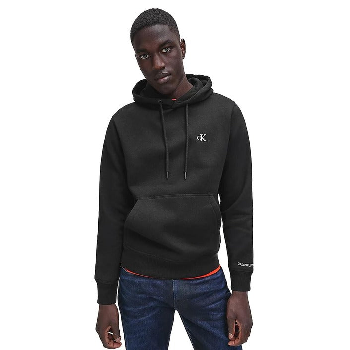 Sweat Noir à Capuche avec Logo