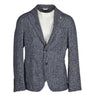 Blazer Bleu en Laine Mélangée