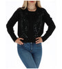 Pull-over Noir en Laine