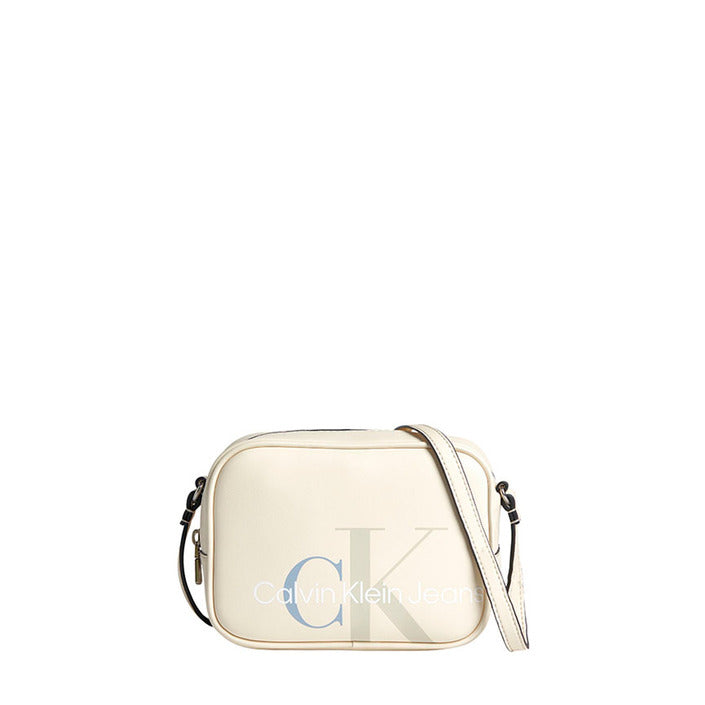 Sac Porté Epaule Beige en Cuir CK