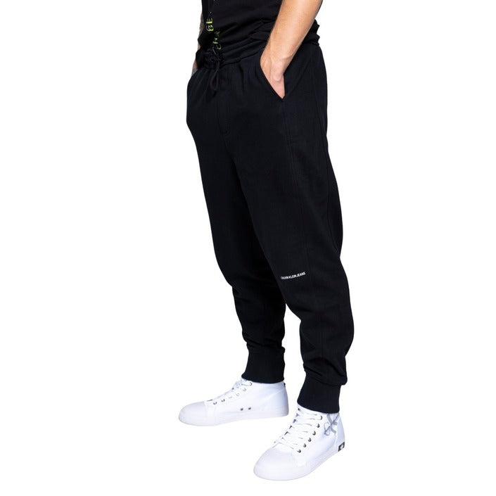 Pantalon de Survêtement Noir en Coton