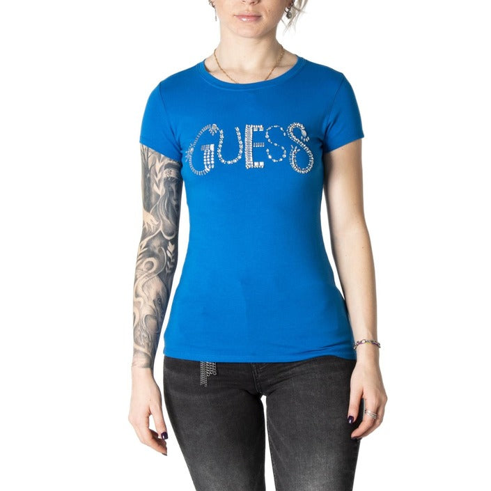 T-Shirt Bleu en Coton