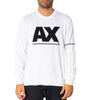 T-Shirt Blanc en Coton avec Imprimé "AX"