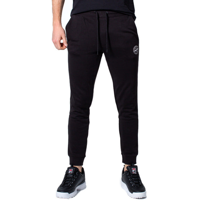 Pantalon de Survêtement Noir en Coton