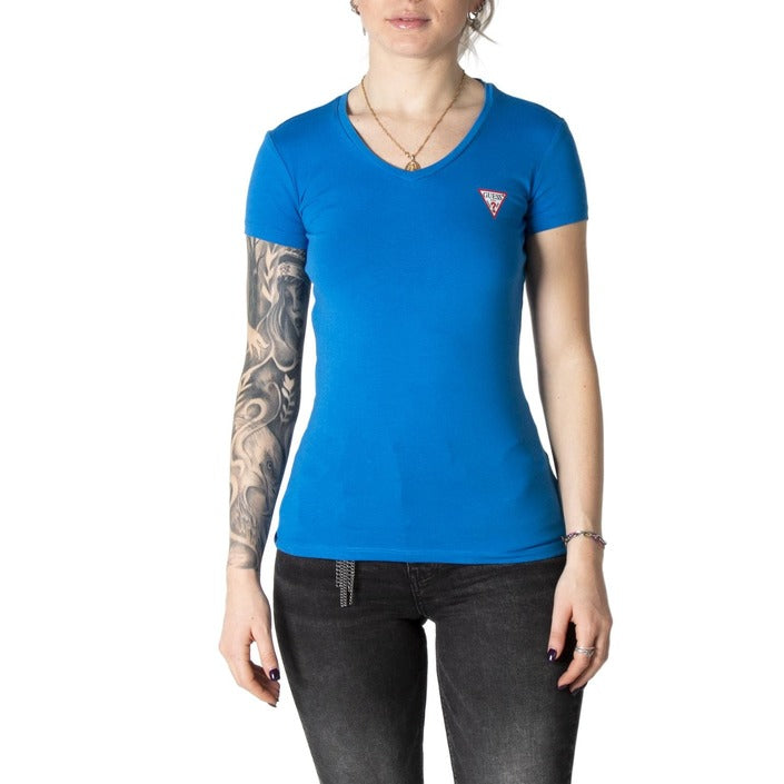 T-Shirt Bleu en Coton