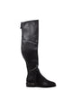 Bottes Hautes Noires en Cuir